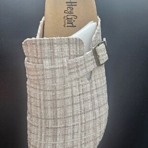 Corkys Sand Tweed Mule Clogs